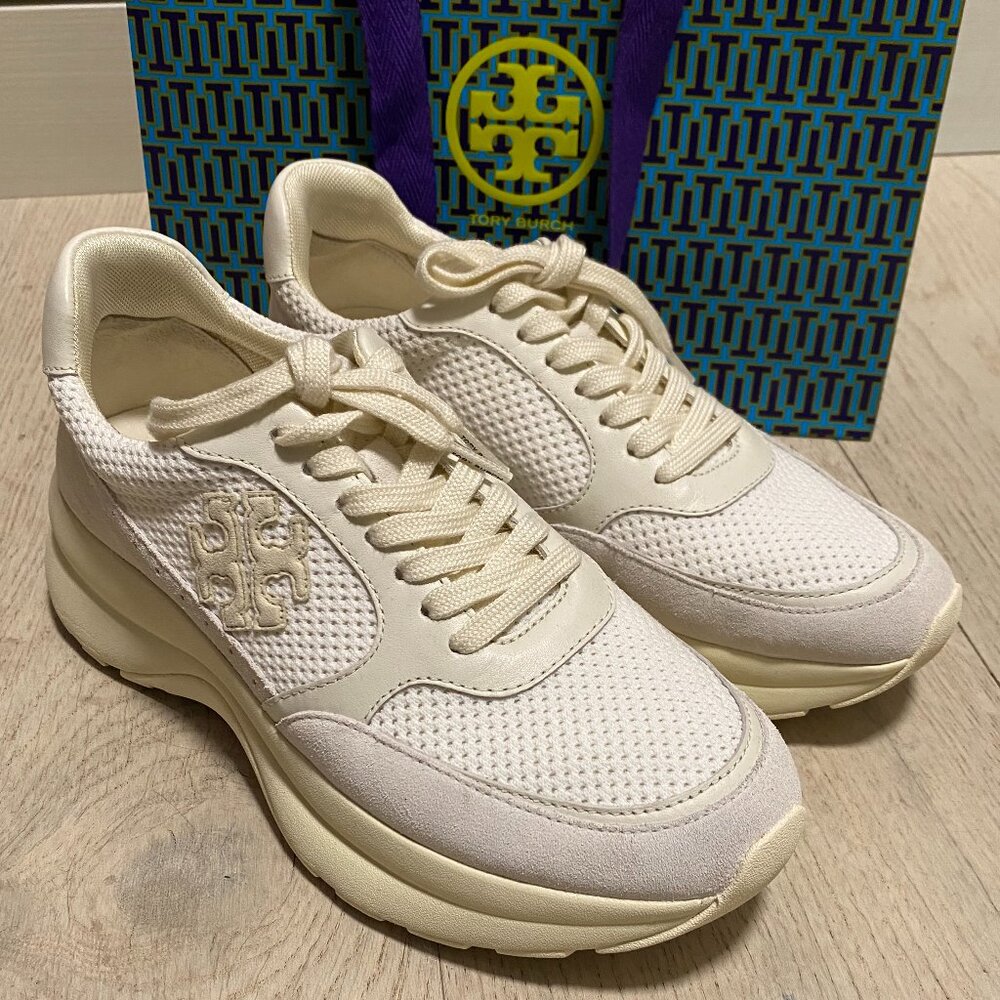 Tory Burch Cream/Off-White Women's Sneakers - Picture 6 of 13